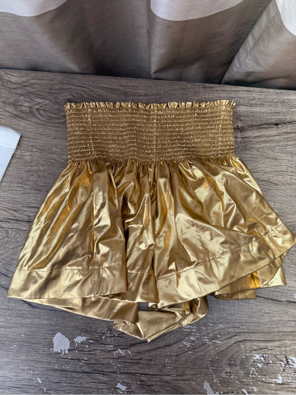 Queen of Sparkles gold Hannah Shimmer Skirt small